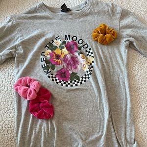 Flower long sleeve shirt